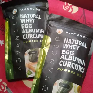 Alamon GO GAIN - Whey, Egg Albumin, Curcuma - 200 gr - Pria dan Wanita