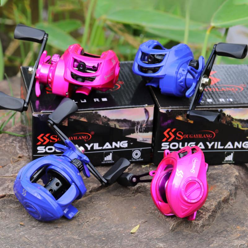 Sougayilang produk baru BC Baitcasting Reel rem magnetik 7.2:1 High Speed reel pancing For Wild Fishing Max Drag 10kg Metal spool Sougayilang produk baru BC Baitcasting Reel rem magnetik 7.2:1 High Speed reel pancing For Wild Fishing Max Drag 10kg Metal spool