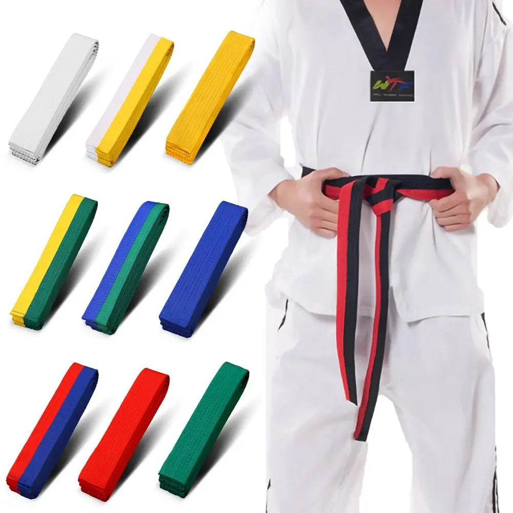 1PCS Martial Arts Karate Judo Taekwondo Professional Belts Judo Jiu jitsu Standard Tapes Protective Waistband #441512