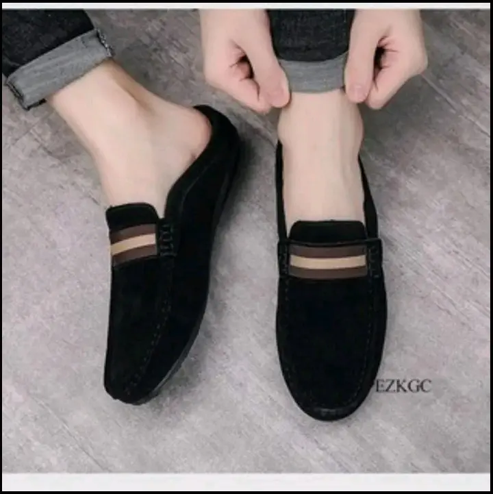 sepatu sandal pria bustong keren slip on Selop