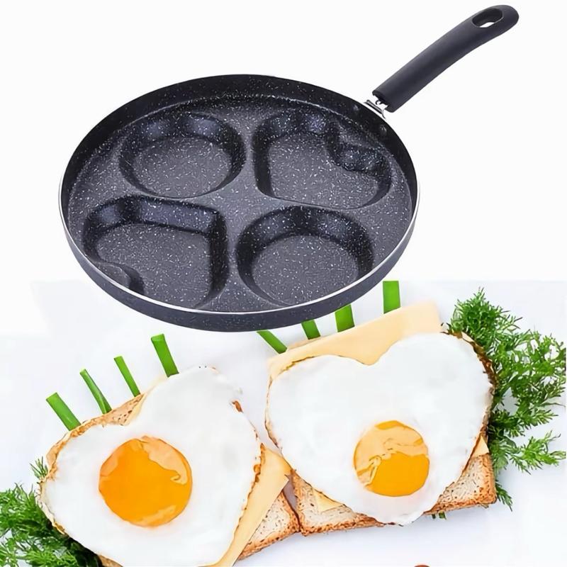 Chảo Rán Trứng Ốp La 4 Khuôn Có Hình Trái Tim 24cm Dùng Cho Mọi Loại Bếp (2)
