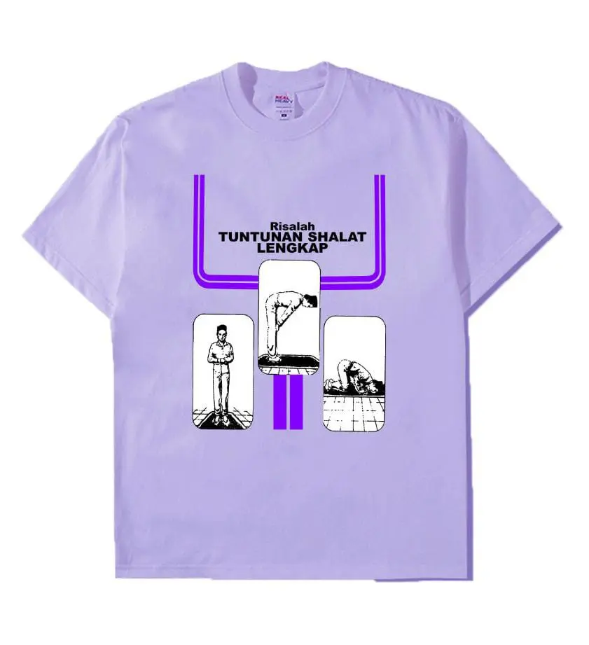 Kaos Viral Distro Combed 30S Risalah Tuntunan Shalat Lengkap Cewe Cowo Bahan Premium Combed