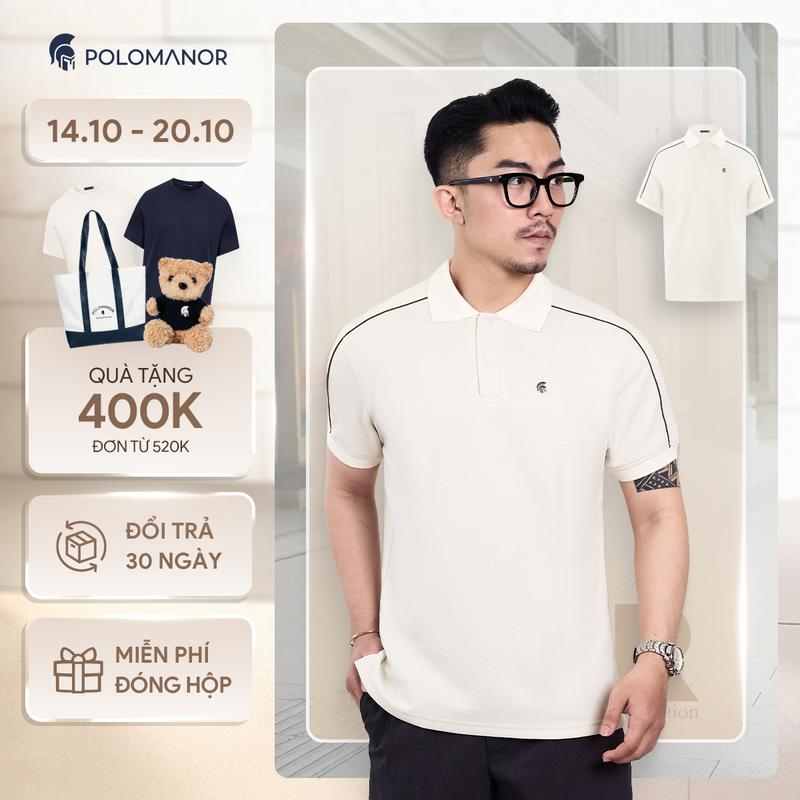 Áo polo nam cao cấp ANDY, BST TỪ NHÀ RA PHỐ, vải cá sấu cotton interlock, thanh lịch, sang trọng - POLOMANOR