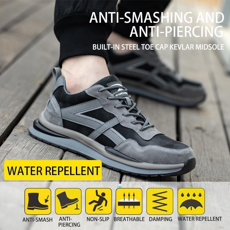 [Ready Stock] Men's non-slip lightweight safety shoes with steel ...