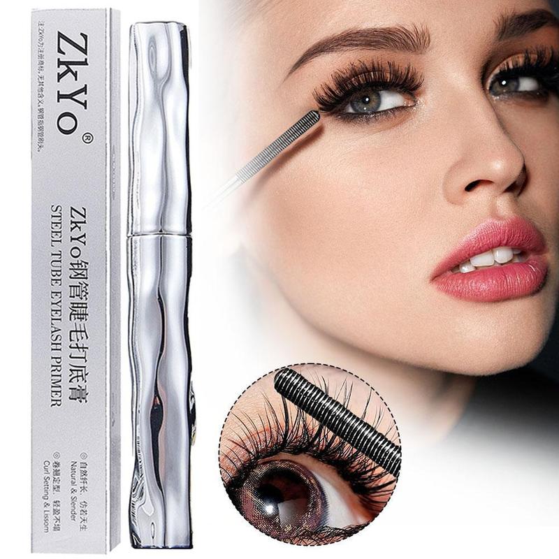 Mascara Ống Thép Nhỏ ZkYo, Không Thấm Nước Và Mồ Hôi, Uốn Cong Dài, Chống Nhòe, Lông Mi Tạo Kiểu Lâu,Trong Ống Màu Bạc Dễ Sử Dụng, Chống Nhòe, Dễ Thoa, Trông Tự Nhiên, Lâu Trôi, Không Thấm