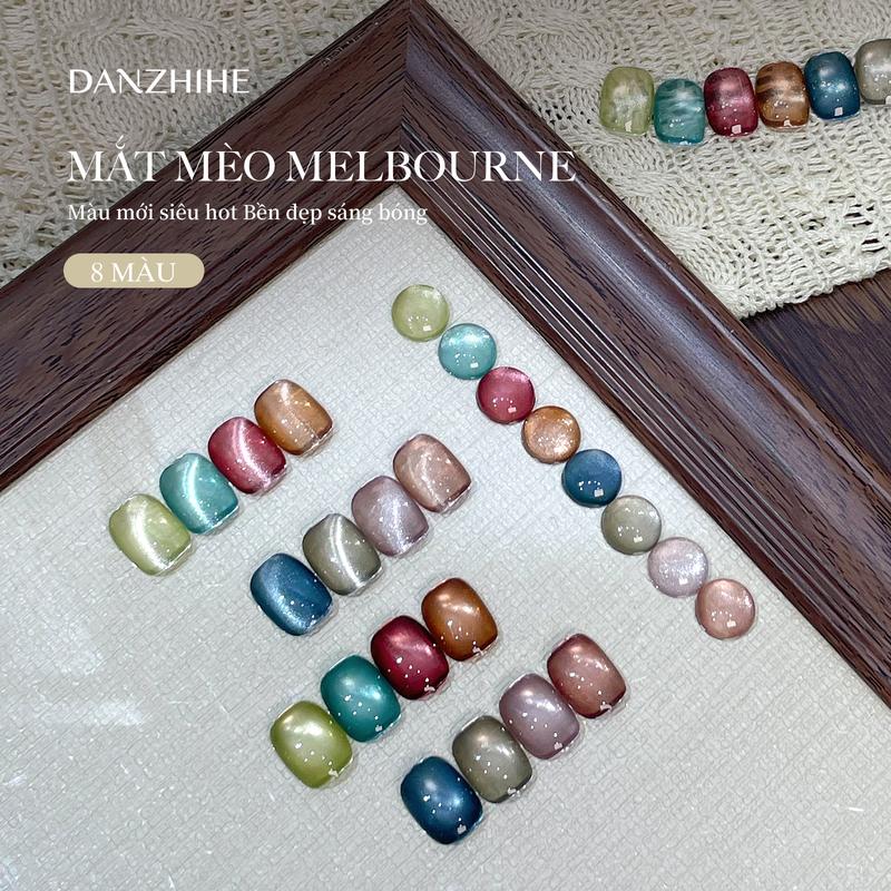  DANZHIHE Sơn gel mắt mèo Melbourne bao gồm 15ML 8 màu phù hợp cho những tín đồ yêu nghệ thuật làm móng thợ làm móng chuyên nghiệp và cửa hàng  8 màu bộ bao gồm cả các mẫu màu . 