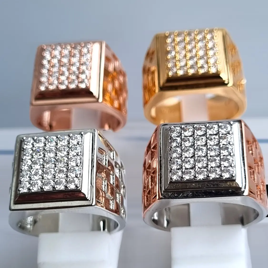 Cincin pria mata 25 Di4mon catur keren