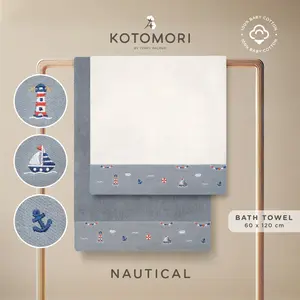 KOTOMORI Nautical - Handuk Mandi Bayi dan Anak 60x120cm