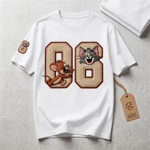 KAOS COUPLE KELUARGA MOTIF SABLON BORDIR ANGKA POLOS BY IMSTAR STORE