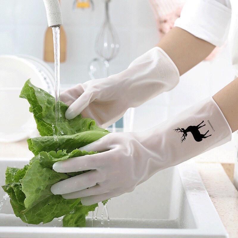 Găng Tay Cao Su Rửa Chén Bát, Giặt Đồ, Bao Tay Vệ Sinh Đa Năng