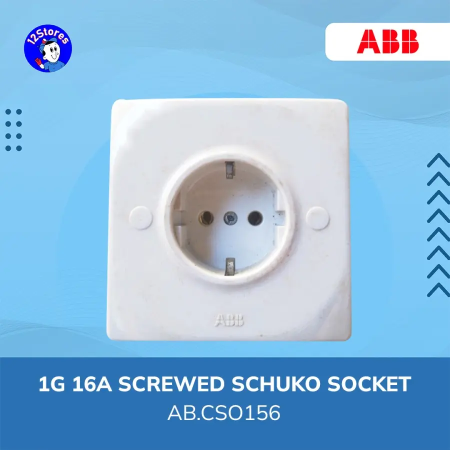 ABB Stop Kontak Socket 1 Gang 16A Screwed