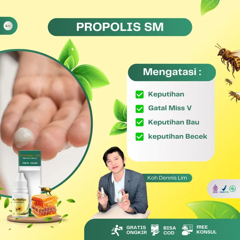Propolis SM Untuk Gatal Miss V Keputihan Abnormal Miss V Bau Tak Sedap Lecet Becek Berlendir 0