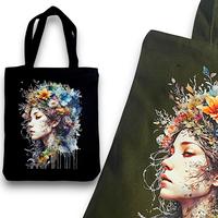 Gambar [Beli Lokal] Satu Alat GIRL WITH FLOWER Totebag Resleting Bahan Kanvas Tebal Premium - Choco Caramel dari SATU ALAT Kota Tangerang 1 Tokopedia