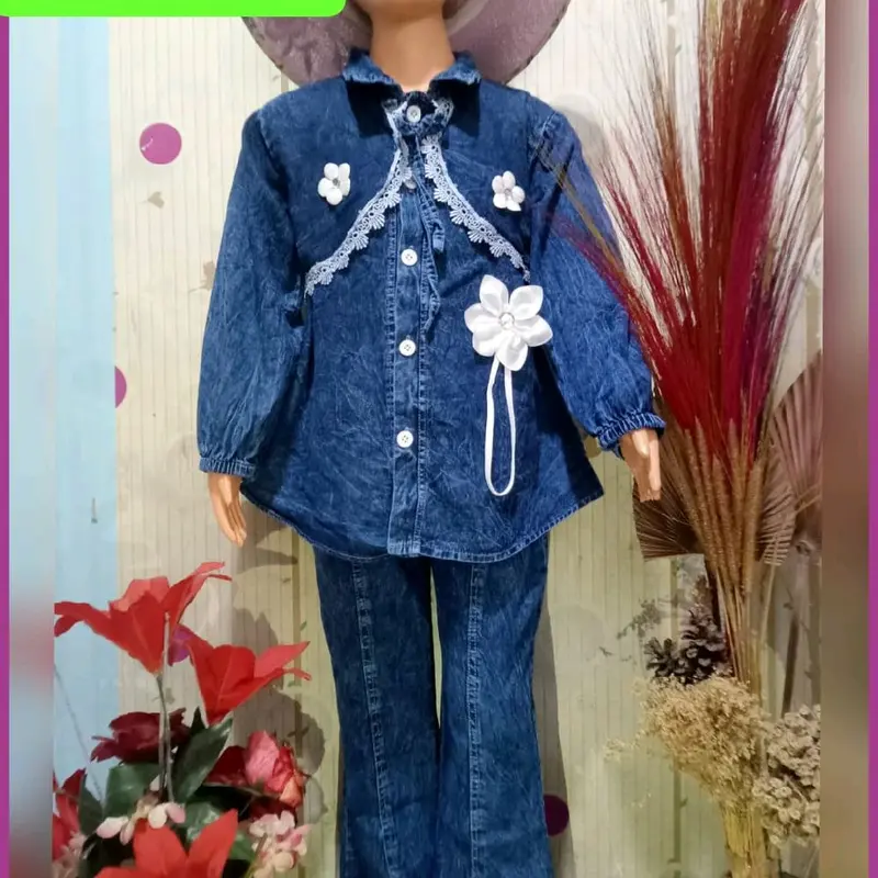 setelan celana jeans cutbray anak umur 2-9 tahun Parsel 1