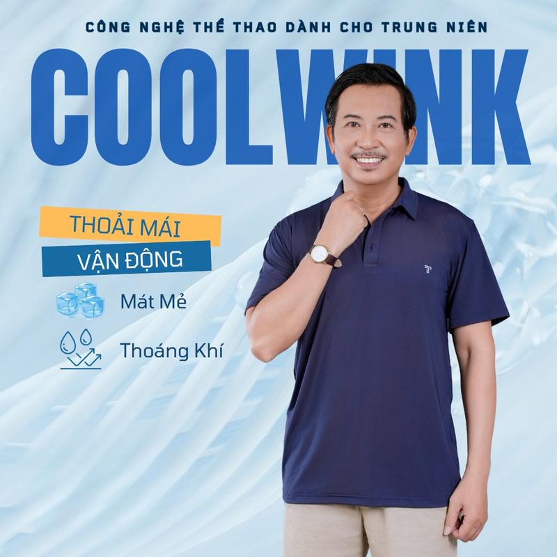 Áo thun nam trung niên Thái Khang vải thun lạnh mặc siêu mát ATK1 Menswear Top Polo Có Cổ Shirt Ngắn Tay Cộc Tay Tay Ngắn