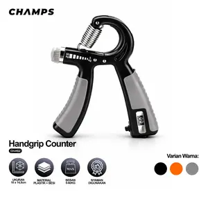 CHAMPS Handgrip Counter CH-HG2 10-60KG | Hand Grip Fitness Adjustable Penguat Tangan Portable