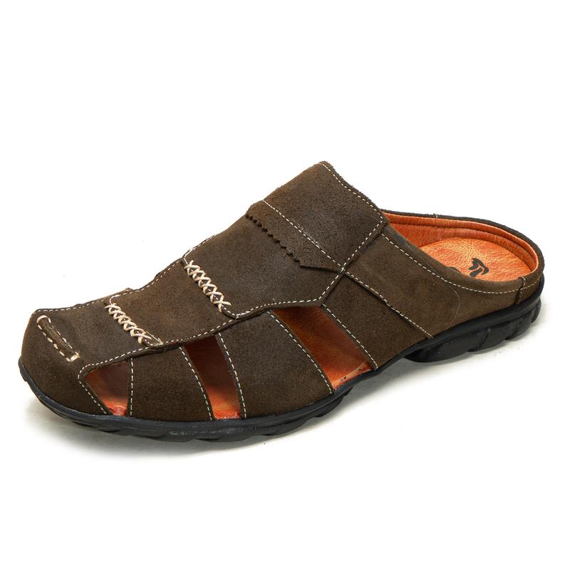 Sandal Slop Pria Kulit Asli / Sendal Slop Sandal selop BT506 2