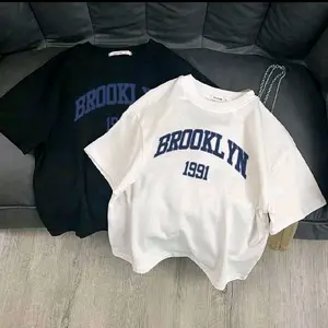 BROKLYN ATASAN Baju Kaos Anak Usia 1-13tahun Korea Style Unisex Baju Anak Perempuan Oversize YND.kids 100% Cotton Combed Fashion Anak Cewek dan Cowok Model Terbaru COD harian