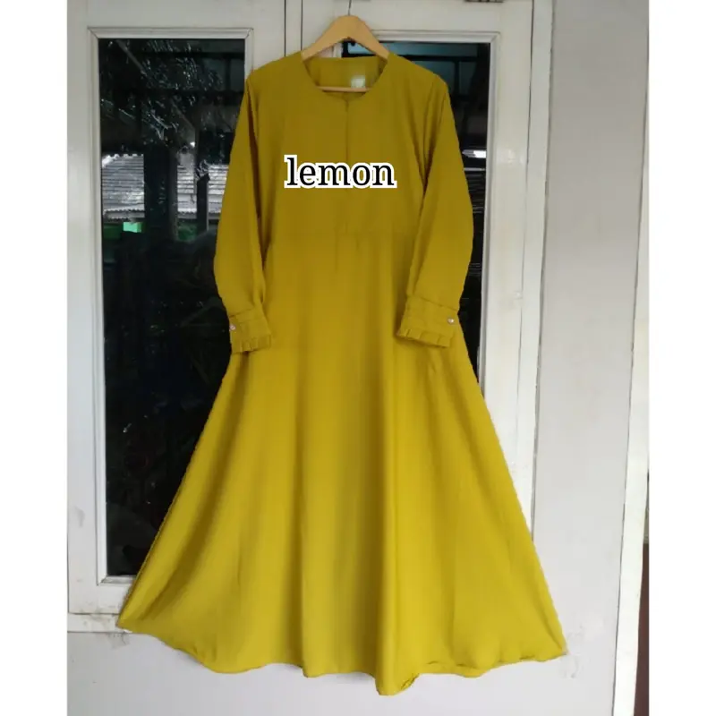 GAMIS WOLFIS GRADE A POLOS ONLY Muslim Wanita Dress Syari Basic Simple 3