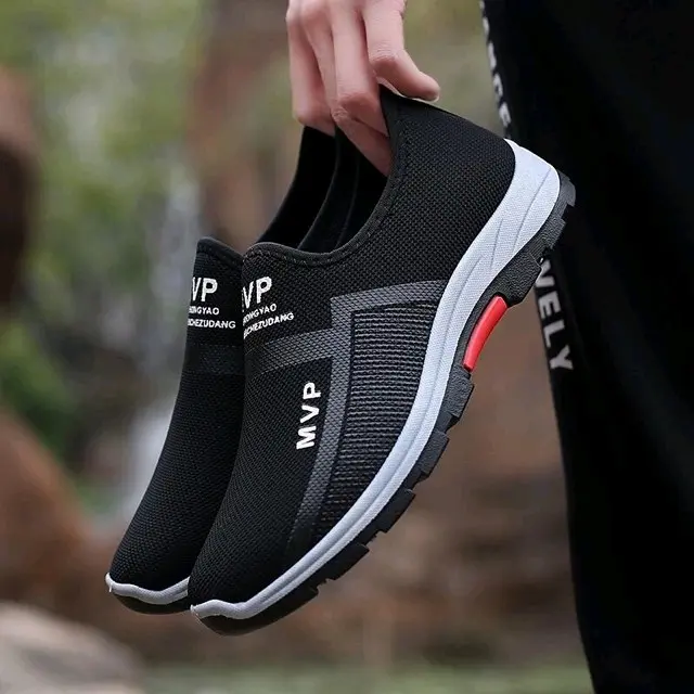 diskon promo termurah sepatu slip on pria kerja sekolah ngntor ngampus jalan harian santai petsa hits viral kekinian Shoes Sneakers Flat Kasual Hitam unisex mv wanita