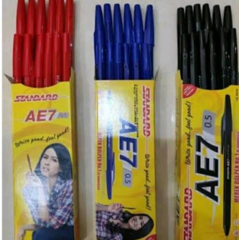 (3 pcs balpoin)Balpoin standar AE7/balpoin standar/pulpen standar AE7/pen standar/pen AE7/balpoin 0