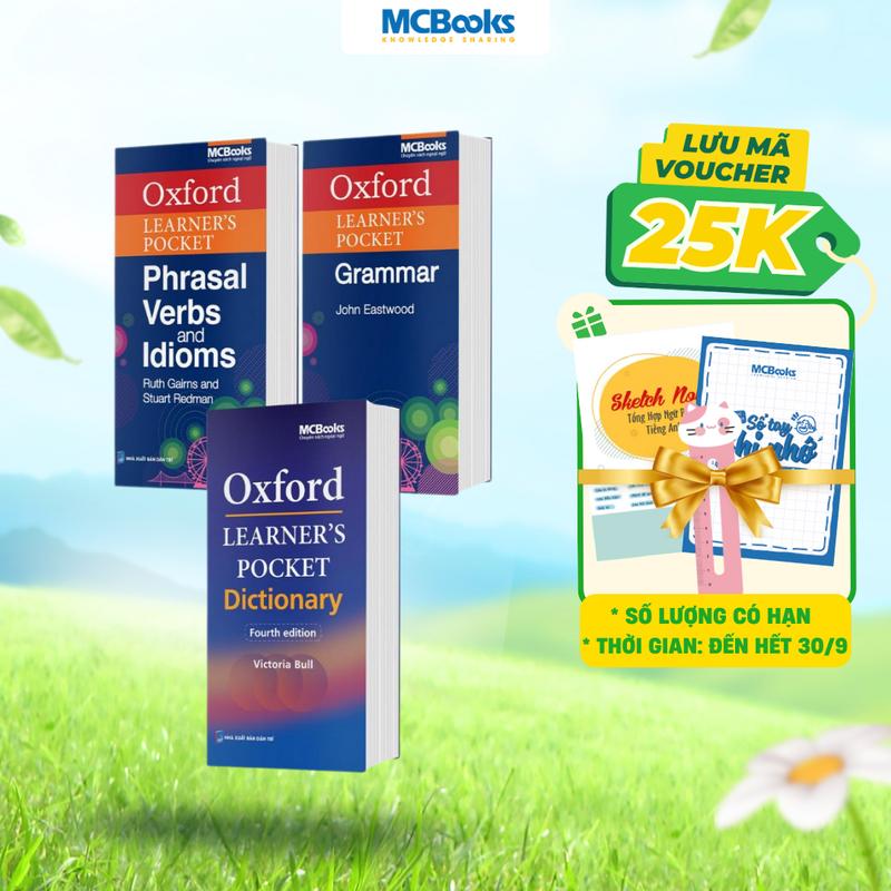 Sách - Combo 3 Cuốn  Oxford Learner’s Pocket Dictionary – Fourth Edition, Phrasal Verbs And Idioms, Grammar