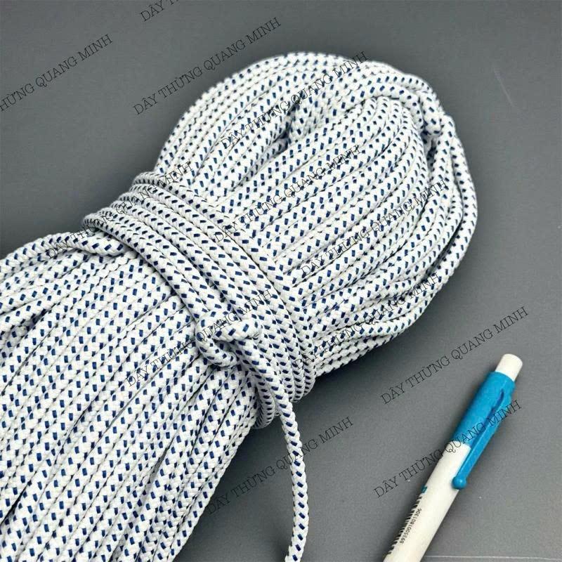 Dây dù mè trắng xanh đa năng làm dây luồng dây cột đồ thủ công DIY size 3mm 4mm…