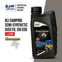 Gambar PTT Lubricants Oli Samping Motor Challenger Semi Synthetic 2T JASO FD/TC; ISO EGD [1L] dari PTT JATIM OFFICIAL STORE Kab. Gresik 1 Tokopedia