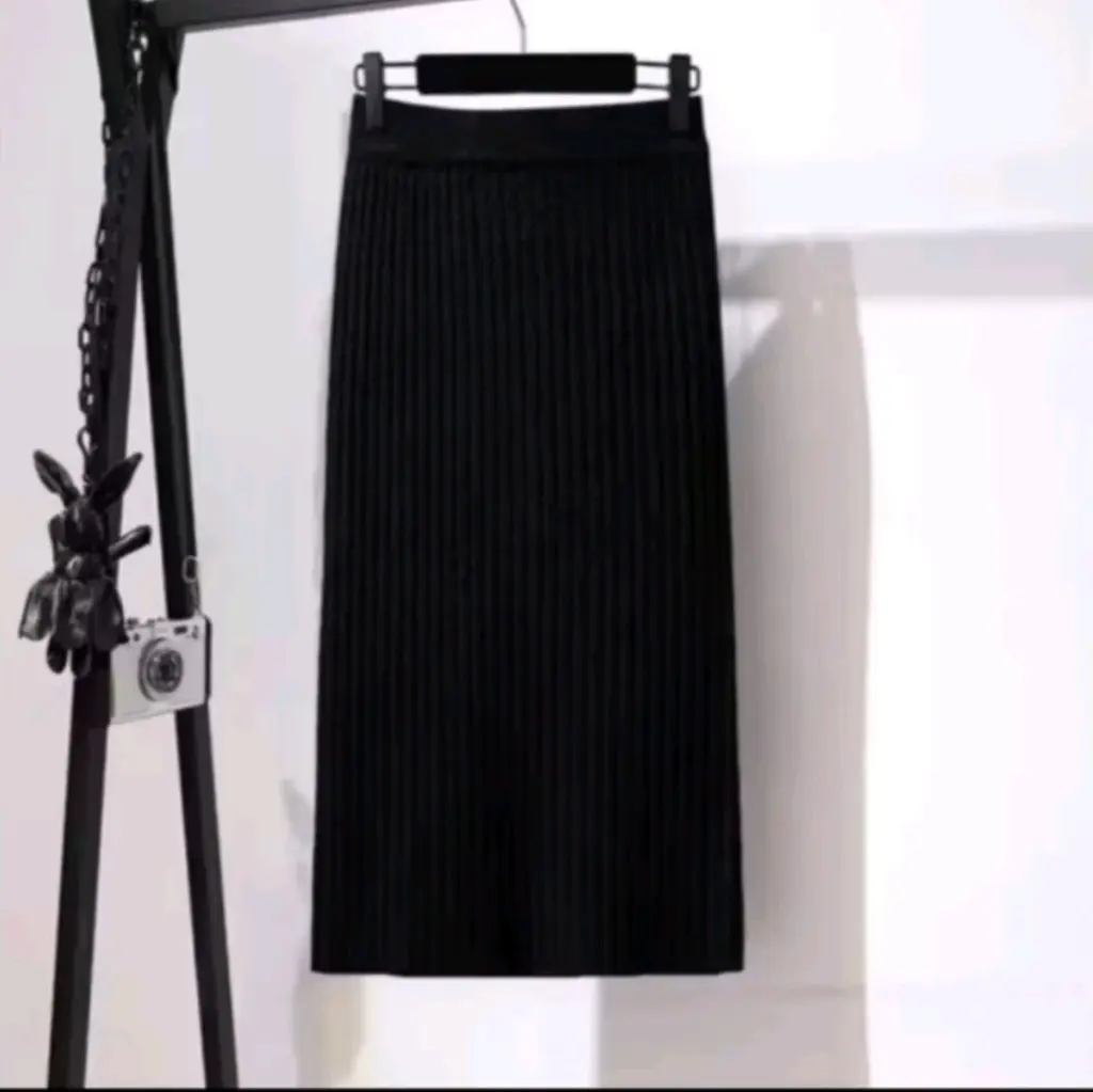 ROK SPAN PANJANG JUMBO M L XL XXL XXXL MUAT BB 100 KG Fit Karet Melar Nyaman Scuba Tebal Wanita Kerja