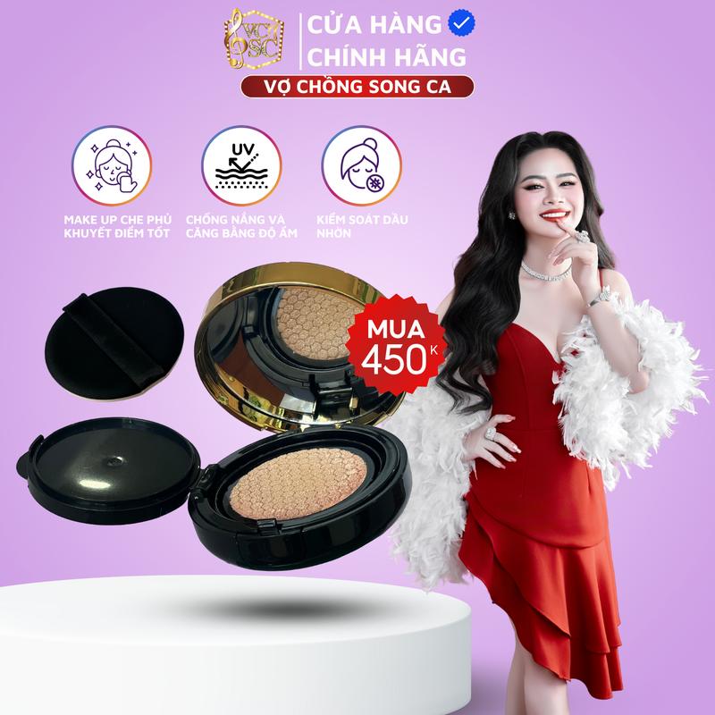 Chính Hãng Phấn nước chống nắng VCSC - CC Cushion SPF 50 + PA+++ - Hỗ trợ makeup che khuyết điểm chống nắng cấp ẩm bảo vệ da Trang Điểm Kem Nền