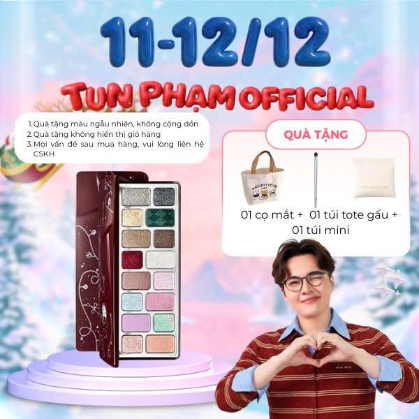 BST MÙA LỄ HỘI Bảng Phấn Mắt Cheeryep 16 Ô Wishes Starlight Nhũ Satin Lấp Lánh Trang Điểm Lên Màu Chuẩn
