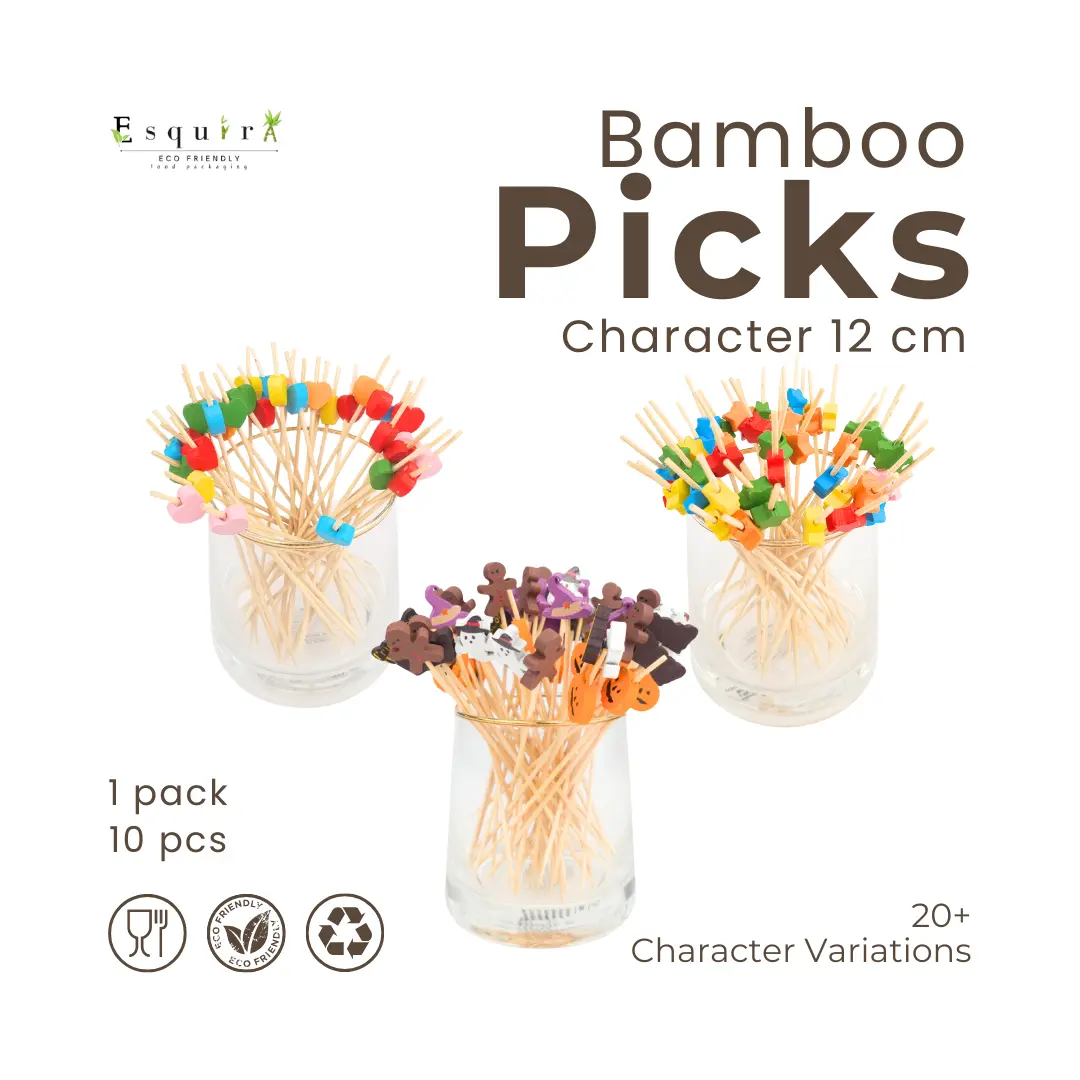 Tusuk Buah Cocktail/ Tusuk Makanan / Tusuk Dessert Sekali Pakai 10pcs/pack