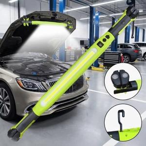 高ルーメンのLED作業ライト、磁気フック付き、回転可能懐中電灯、ハンズフリー対応ポータブルランプ、充電式の車エンジンカバー用作業ライト