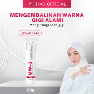 [Travel Size 20g] METOO MW-3 Advanced Whitening Tooth Paste 20g- pemutih gigi / Bebas Sensitif / Bebas Karang Gigi / Pasta Gigi Probiotik / Karang Gigi / Gusi Sensitif / Membersihkan Noda Gigi