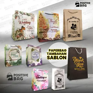 Paper Bag Custom Sablon  (Ukuran wafer, R5, R6 )