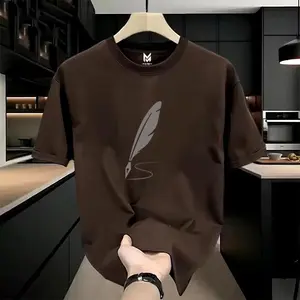 【100% Cotton】Berkat Store T shirt Kaos Distro Katun Lengan Pendek Blue Silver Shirt Distro Premium Pria dan wanita Termurah / Baju Kaos Str Picture