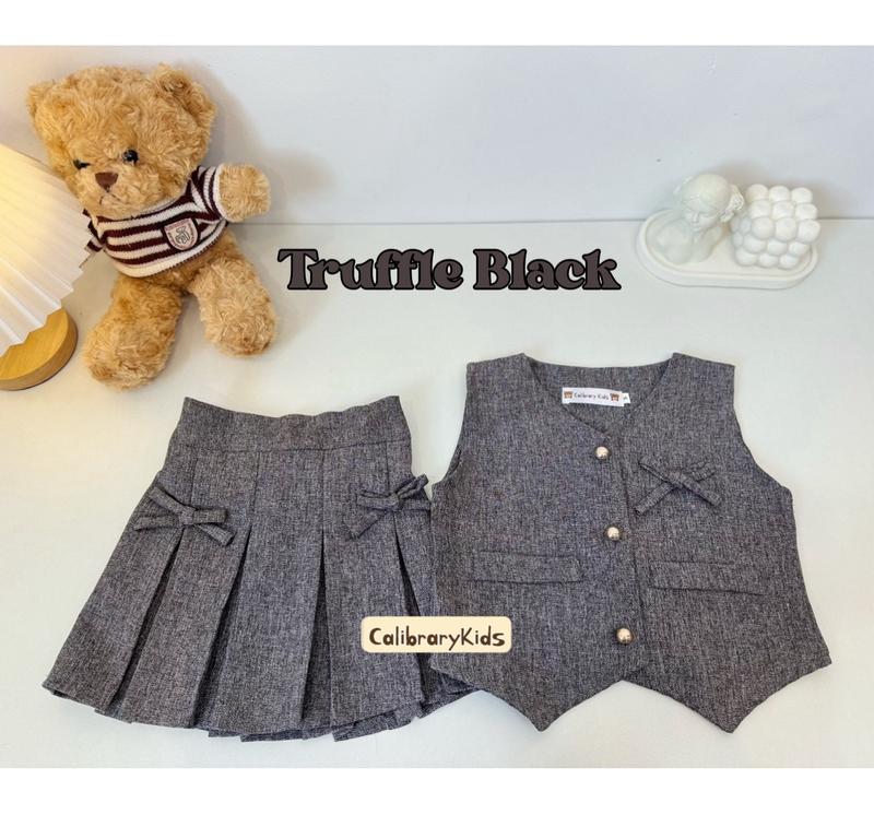 Product Introduction of { Calibrary } Jennie Set 1 - 4 tahun | One Set Vest and skirt | setelan anak perempuan | Fashion anak perempuan | setelan Rok anak perempuan 4