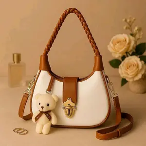 Tas Selempang wanita cantik nucke|Tas bulan Terbaru|handbag free boneka |murah designer bags tote bag new