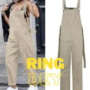 OVERALL RINGDEY BAJU KODOK WANITA casual panjang Katun Jumpsuit