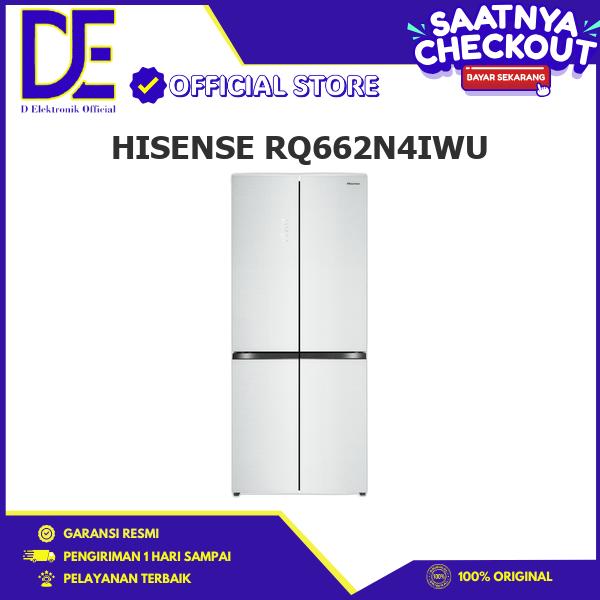 Gambar HISENSE RQ662N4IWU KULKAS 4 PINTU SIDE BY SIDE 555L INVERTER TECHNOLOGY FAN COOLING dari D ELEKTRONIK STORE Kota Administrasi Jakarta Barat Tokopedia