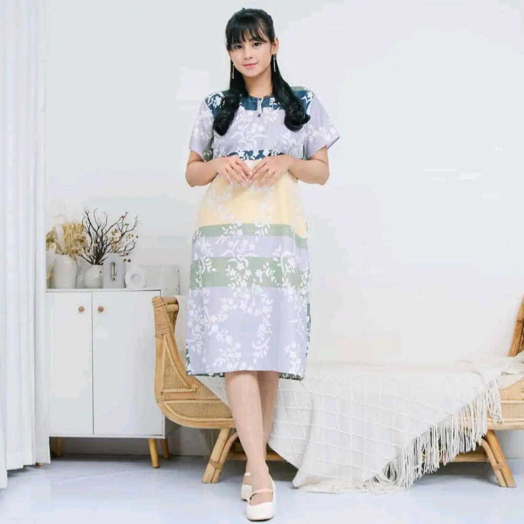 DASTER MECCA STANDAR DAN JUMBO BAHAN POLY RAYON Wanita Pendek