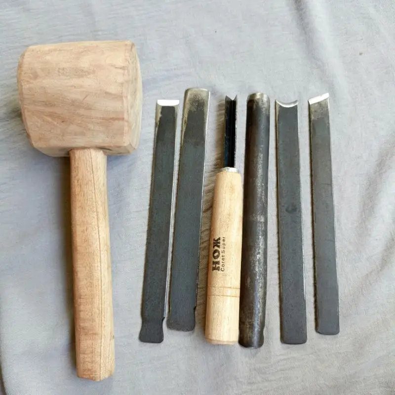 Pahat tata ukir Bonsai 7in1