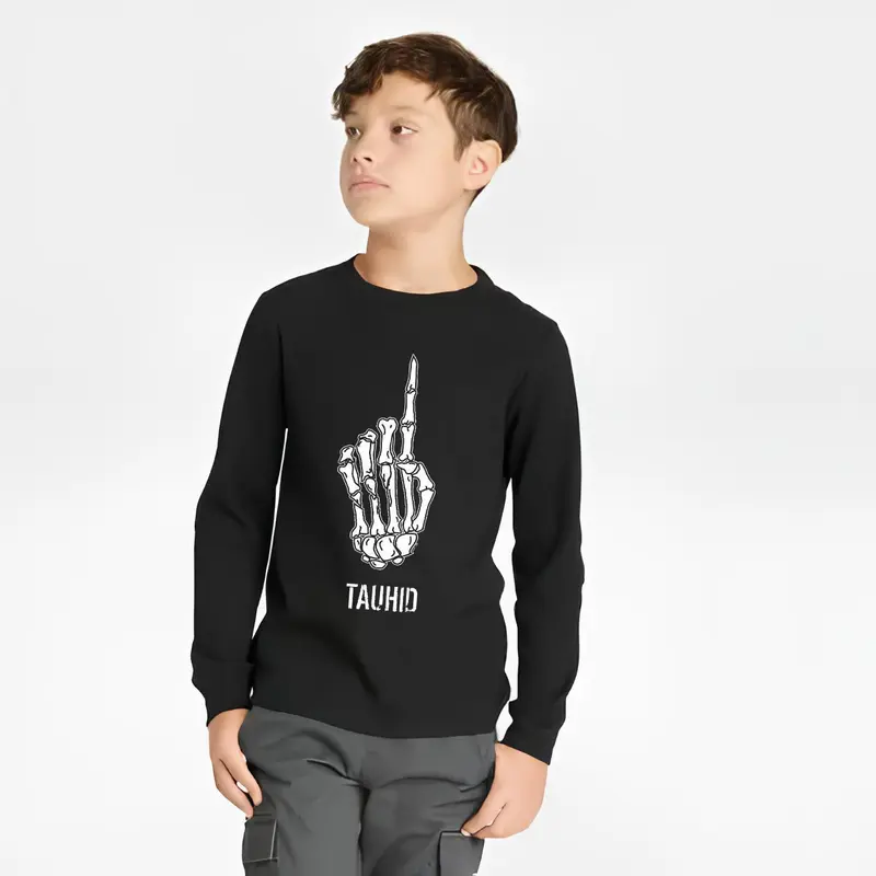 Kaos Anak Santri Lengan panjang Motif Sablon Nyaman Katun Muslim Usia 1-15 Tahun Keren 0