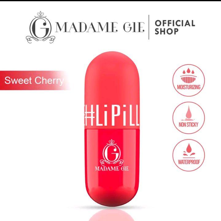 Madam Gie lip pill-lip tint madam Gie-lipill based oil-lip tint waterproof Lipstick Bibir Lipstik Gloss 7