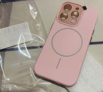 Product Review of Premium Soft Casing with Magsafe Magnetic Matte Pink Silicone Case For iPhone 13 11 12 14 16 15 PRO MAX 15PLUS Black Titanium Color Cover from J** A**S 0