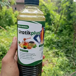 Uratikplus600g Madu Herbal untuk Asam Urat & Sakit Pinggang Dengan Kunir Temu Lawak Jahe Fenugreek Adas Jinten adas, Herbal Alami