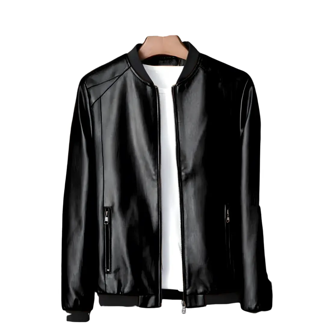 Jaket Semi Kulit Terbaru steve Rib Urban Blazer Panjang Casual Pria Hitam Tebal Kerja Outer Formal Basic Keren  Kantor Cowok jaket leather  jacket Slimfit jaket thoriq aviator  jacket