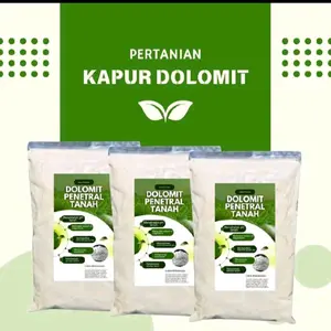 Kapur Dolomit Penetral PH Tanah 1 kg Kalsium Karbonat & Magnesium Karbonat Cocok untuk Pertanian Anda dan Tanaman