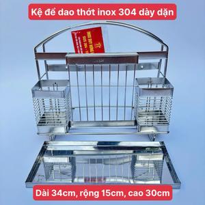 [GIÁ HOT] Giá Để Dao Thớt Inox 304 Đa Năng Dày Dặn – Chống Gỉ, Thoát Nước Nhanh, Siêu Bền