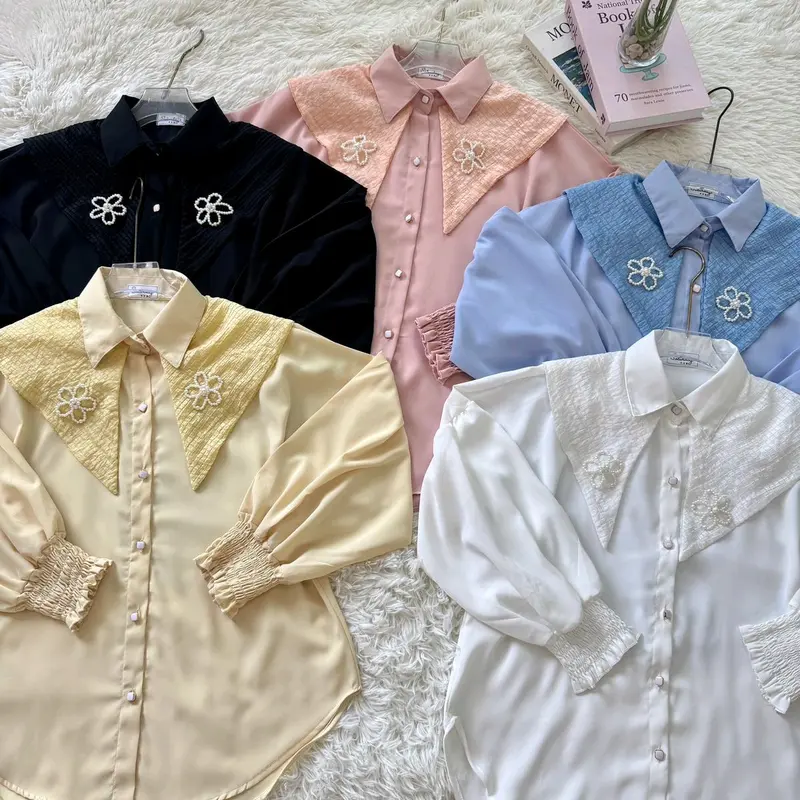 Kemeja brand saturday polly import bangkok motif kera bunga 0